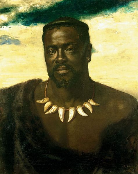Zulu king portrait