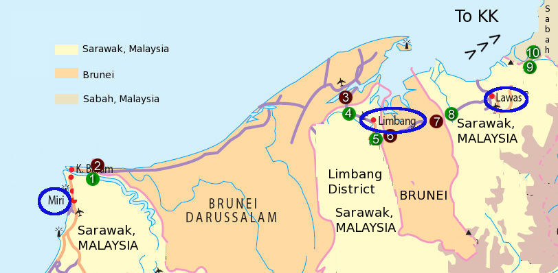 Brunei-Malaysia borders