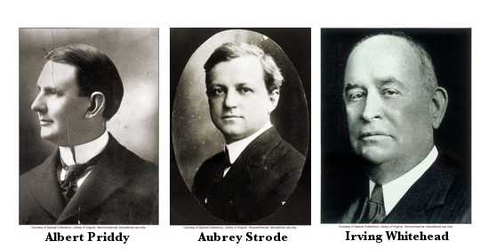 3 degenerates: Priddy, Strode, and Whitehead